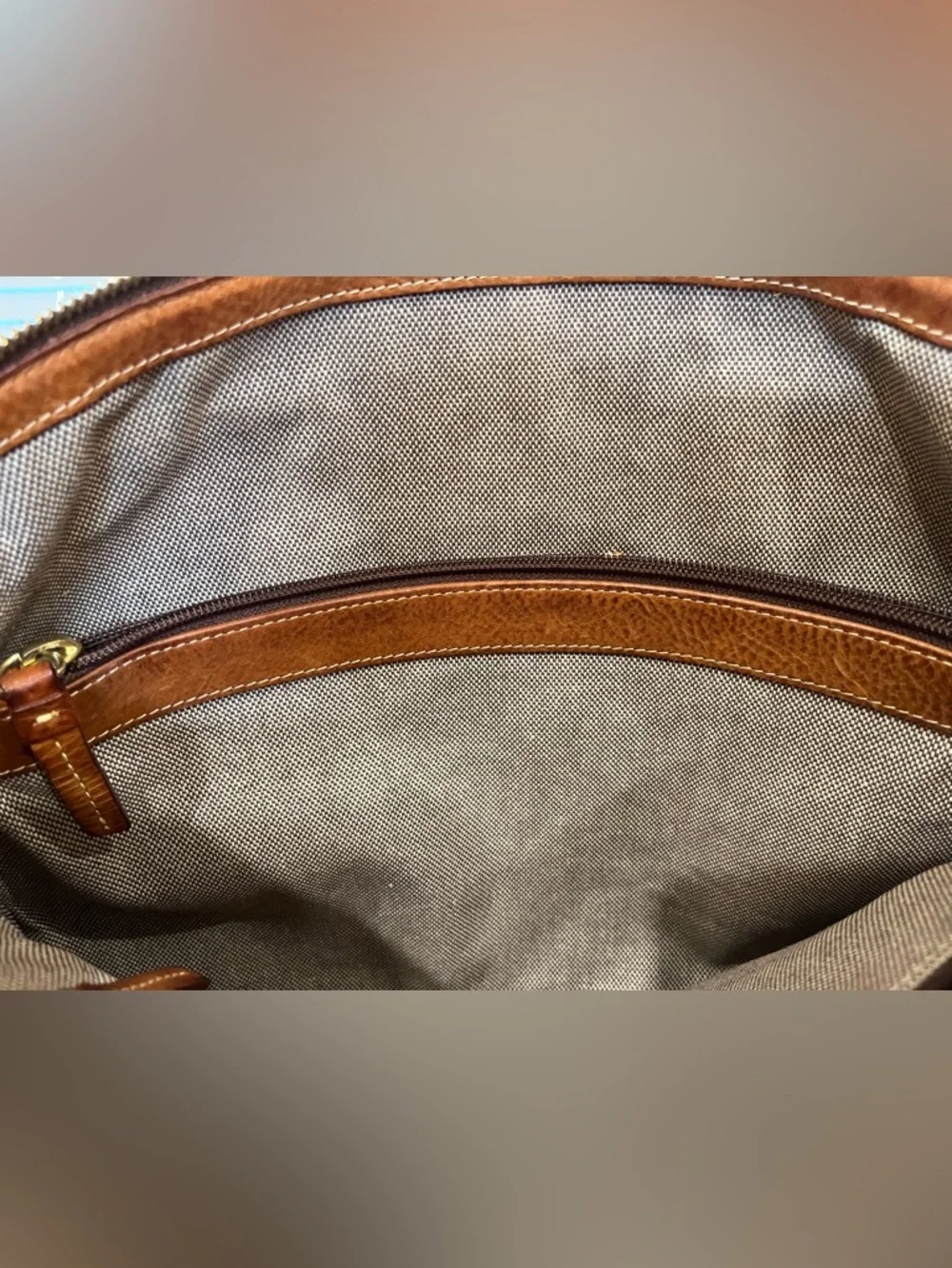 Vintage Dooney & Bourke Canvas and Leather Tote Bag - Picture 12 of 13